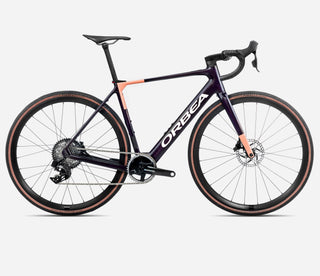 Orbea Gain M21e - 2025 | Fantasy Purple Carbon View (Gloss) - Orange Cloud (Matt)